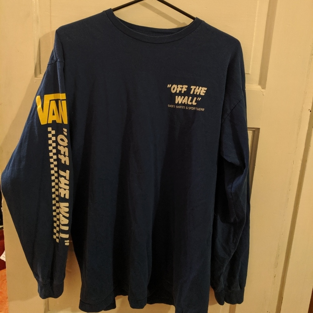 Vans blue long sleeve shirt